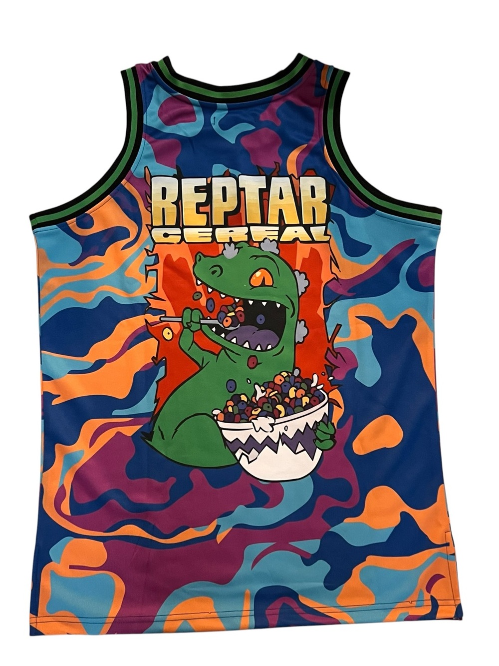 Headgear Classics Rugrats Reptar Cereal Basketball Jersey - Picture 2 of 6